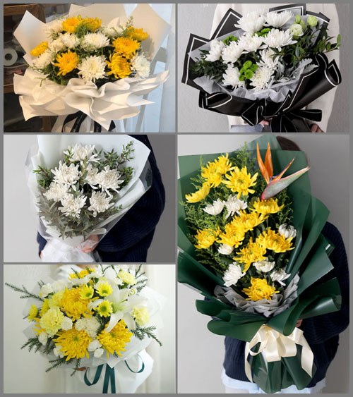 广东江门市新会区睦洲镇石板沙村筒介村白事花束代送